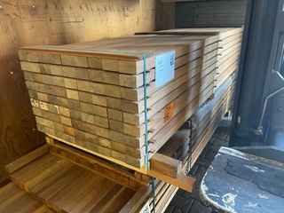 Ca. 81x Angelim Pedra Balken Geschaafd, 50x100mm, lengte 250cm